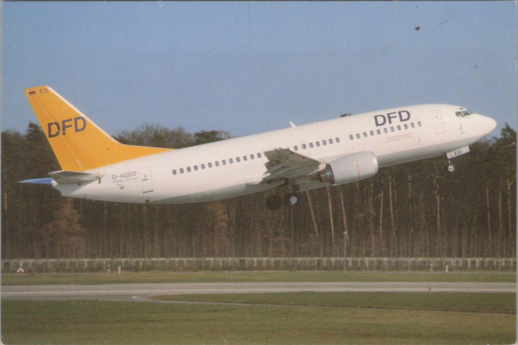 Aviation Postcard - DFD Boeing 737-35B Aeroplane at Frankfurt  RR18711