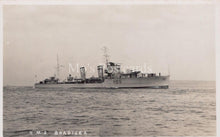 Load image into Gallery viewer, Naval History Postcard-H.M.S Boadicea, British Royal Navy B-Class Destroyer XT69
