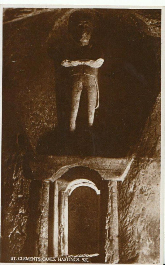 Sussex Postcard - St Clements Caves - Hastings - Real Photograph - Ref 7626A
