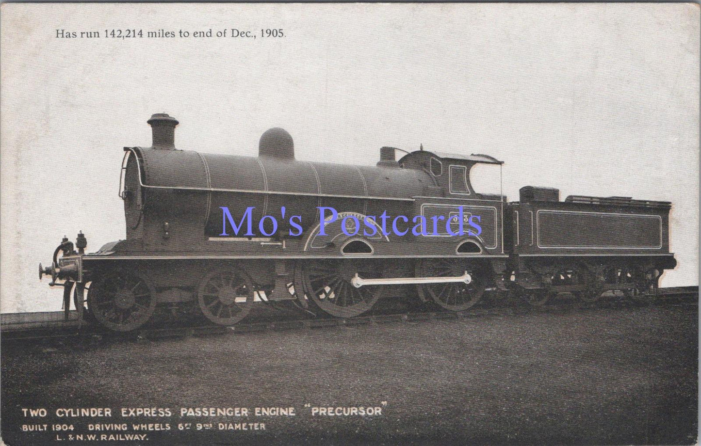 Railway Transport Postcard -2 Cylinder Express Passenger Engine Precursor DC2255