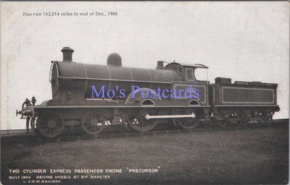 Railway Transport Postcard -2 Cylinder Express Passenger Engine Precursor DC2255