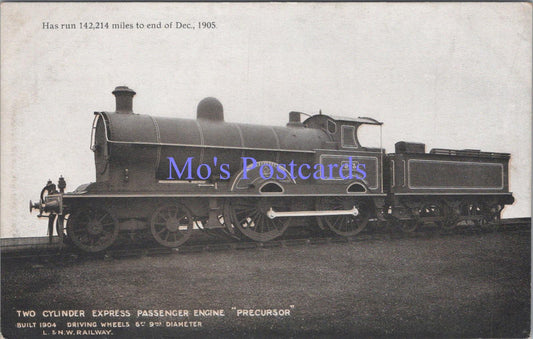 Railway Transport Postcard -2 Cylinder Express Passenger Engine Precursor DC2255