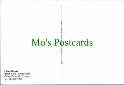 Art Postcard - Painting of 'Brisk Wind', Ramsey 1996, Linda Norris RR12409