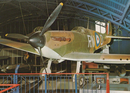 Military Aviation Postcard - Supermarine Spitfire 1A Aeroplane RR9893