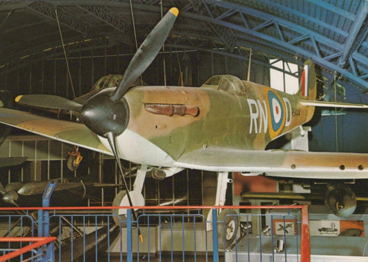 Military Aviation Postcard - Supermarine Spitfire 1A Aeroplane RR9893