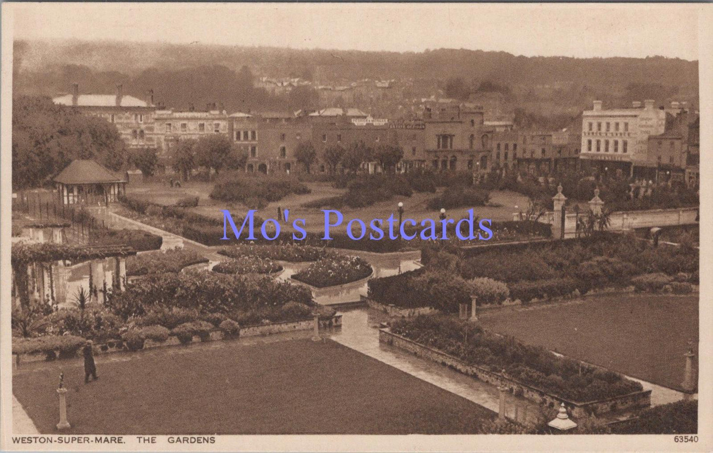 Somerset Postcard - Weston-Super-Mare, The Gardens   DC2141