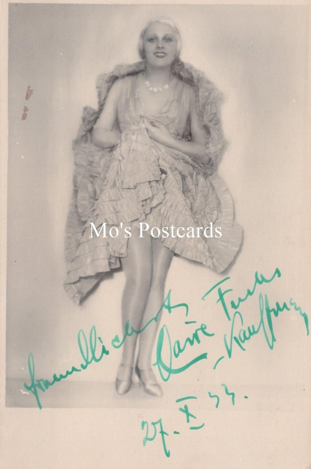 Theatrical Postcard - Claire Fuchs, German Actress & Singer, Signed  RS40482