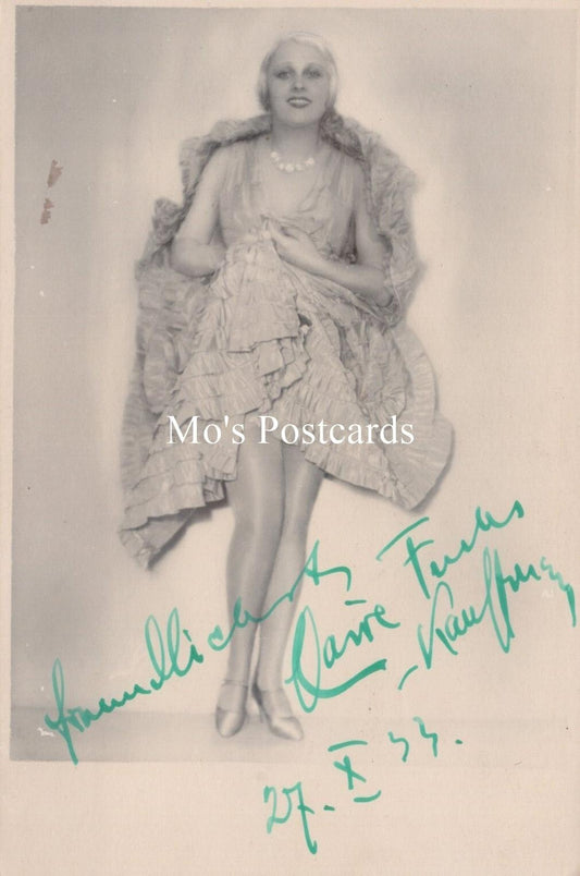 Theatrical Postcard - Claire Fuchs, German Actress & Singer, Signed  RS40482