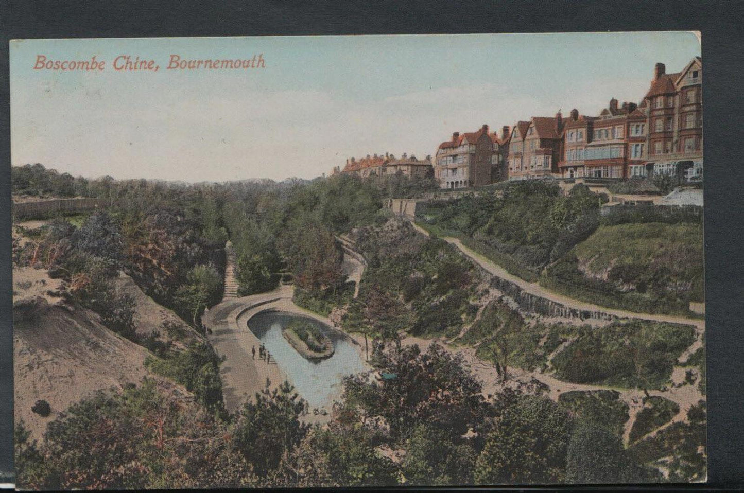 Dorset Postcard - Boscombe Chine, Bournemouth     RS10060