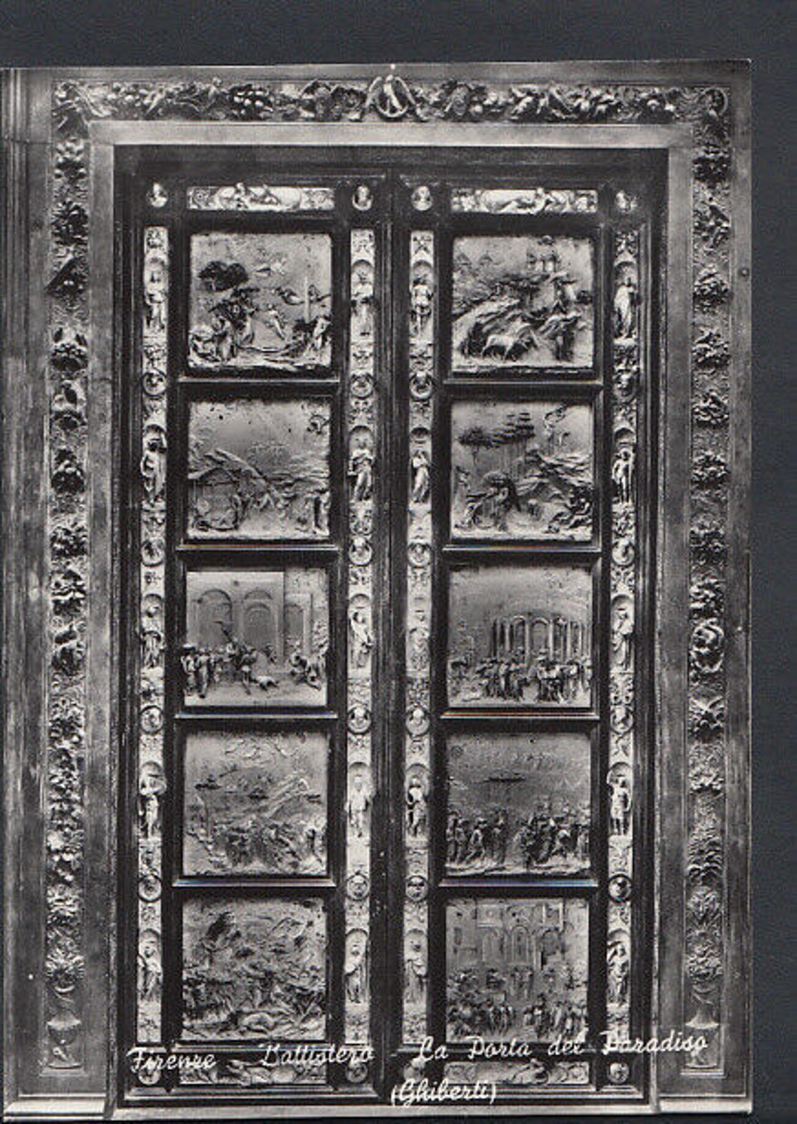 Italy Postcard - Firenze - The Baptistery, The Door of The Paradis   RR2235