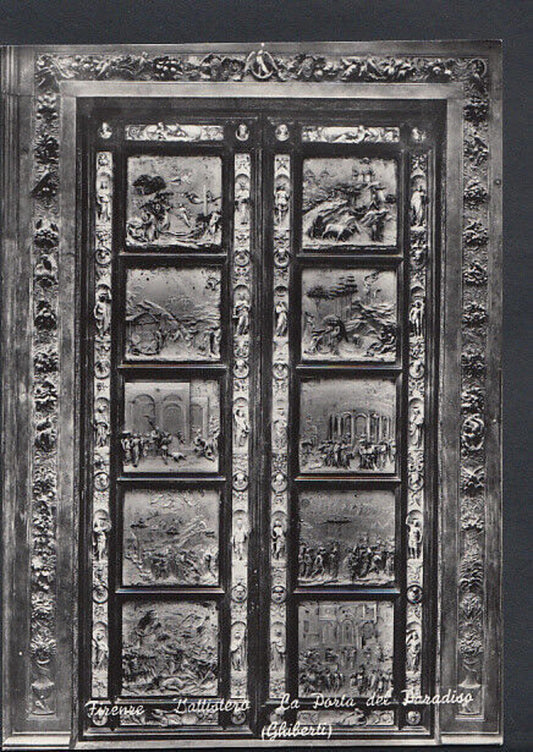 Italy Postcard - Firenze - The Baptistery, The Door of The Paradis   RR2235
