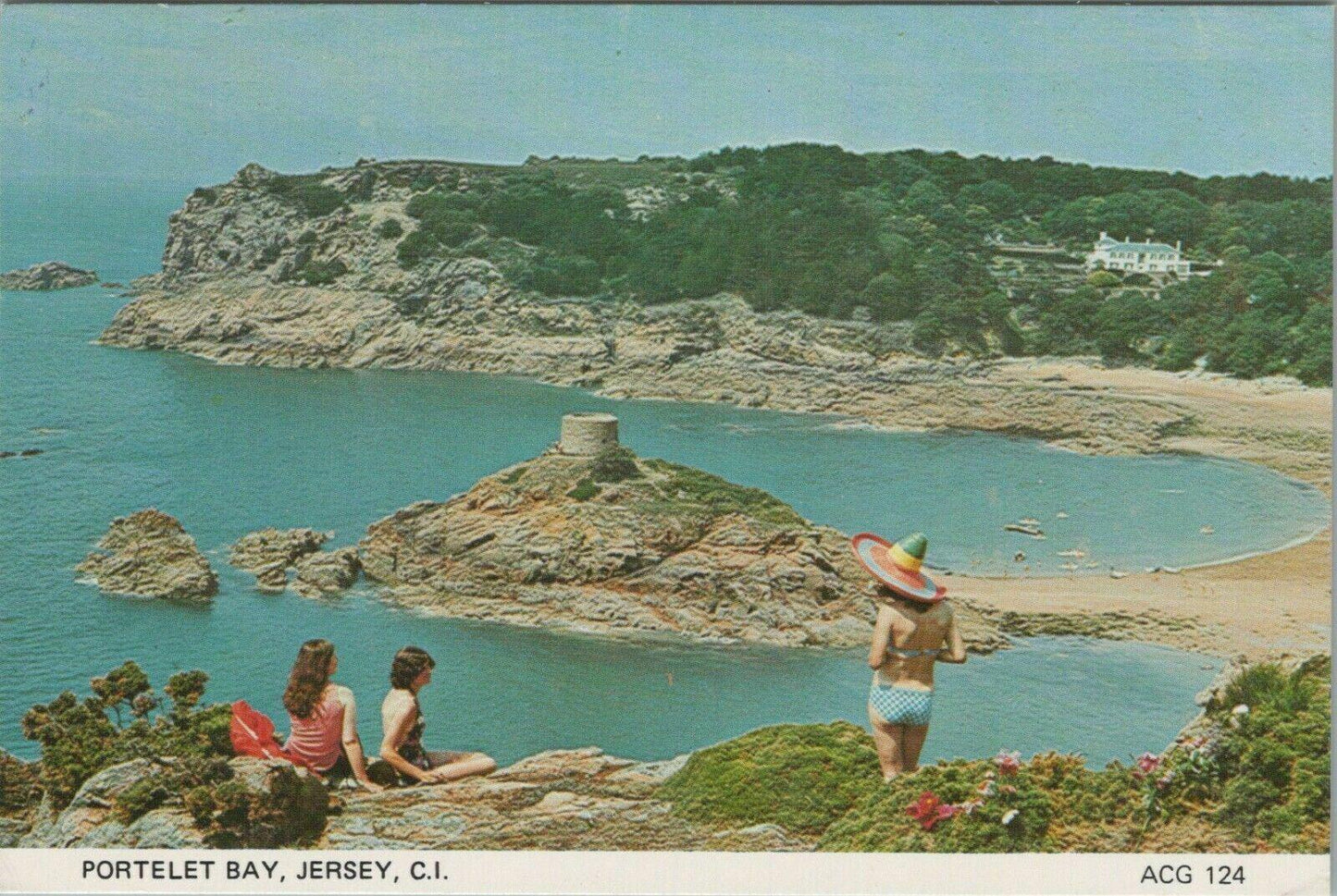 Channel Islands Postcard - Portelet Bay, Jersey  RR14008