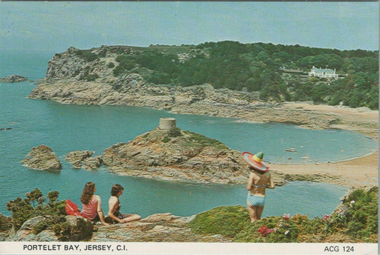 Channel Islands Postcard - Portelet Bay, Jersey  RR14008
