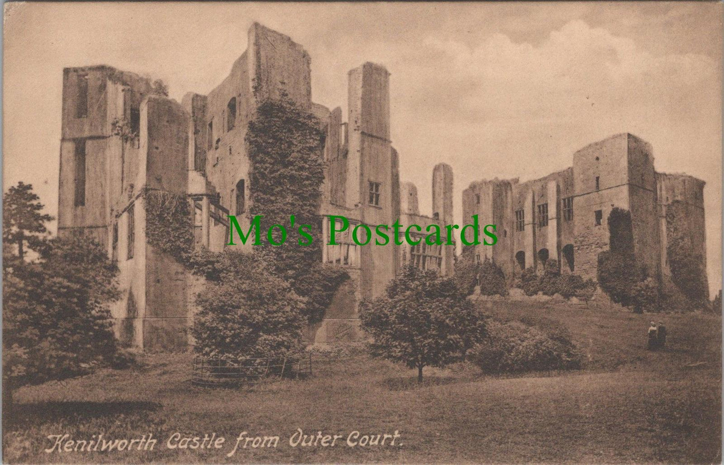 Warwickshire Postcard - Kenilworth Castle From Outer Court   DC2617