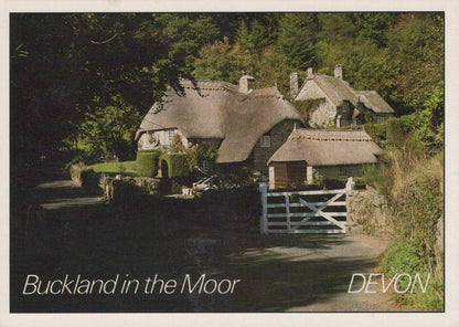 Devon Postcard - Buckland In The Moor, Dartmoor  RRR89