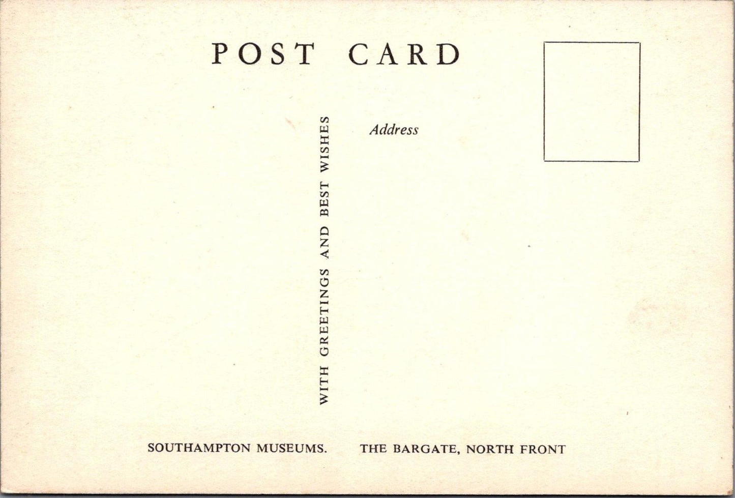 Hampshire Postcard - Southampton - The Bargate, North Front RR16261