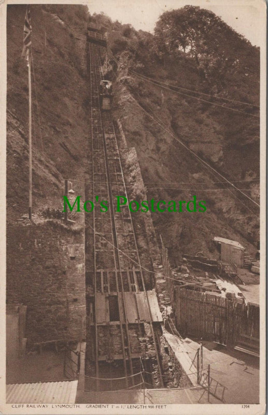 Devon Postcard - Cliff Railway, Lynmouth  RS25715
