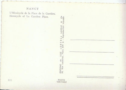 France Postcard - Nancy - Hemicycle of La Carriere Place   EE942