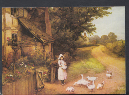 Art Postcard - Birds - 'Feed Time' by Charles.E.Wilson  RR6378