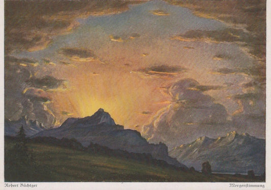 Art Postcard - Miechmann Bildfarten - Robert Buchtger - Morgenftimmung RR9545