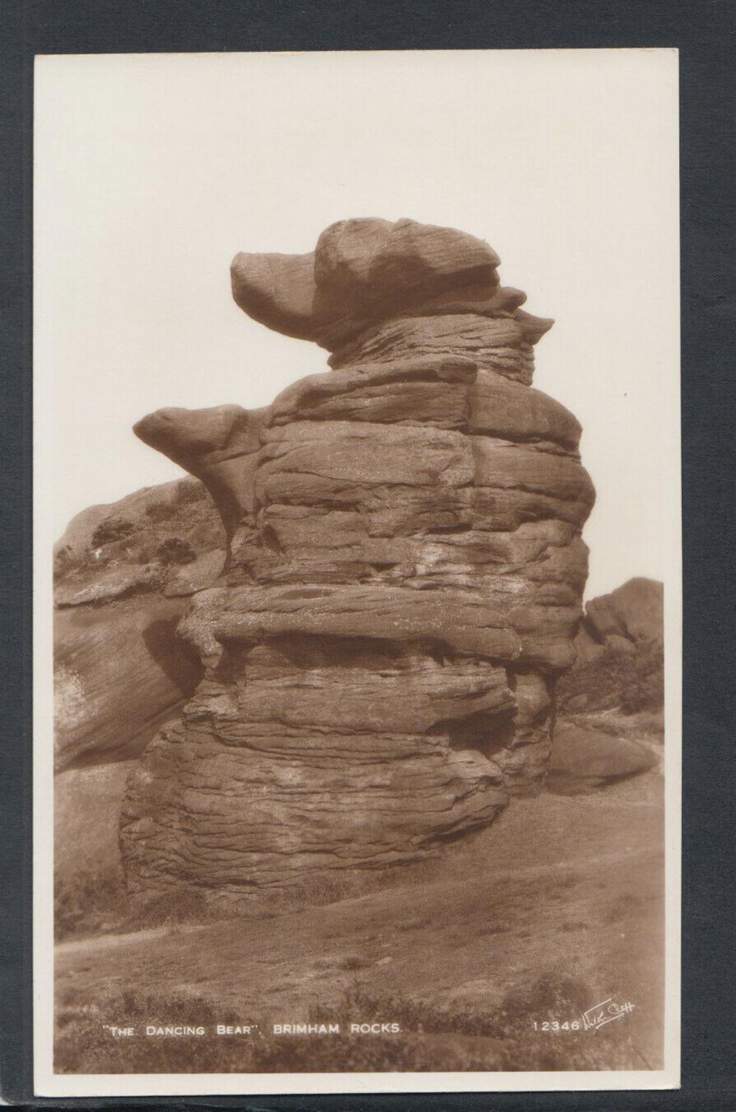 Yorkshire Postcard - "The Dancing Bear", Brimham Rocks   RS19968