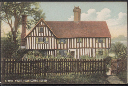 Sussex Postcard: Sedlescombe The Old Stream House Timber Framed  MB369