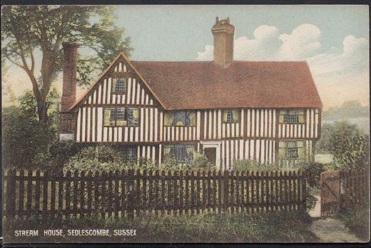 Sussex Postcard: Sedlescombe The Old Stream House Timber Framed  MB369