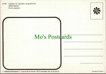 France Postcard - Views of Beziers, Hérault   RR11250