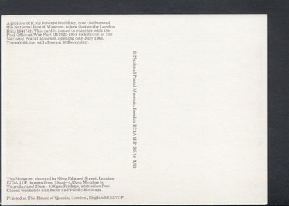 Postal History Postcard - King Edward Building During The London Blitz  T7570