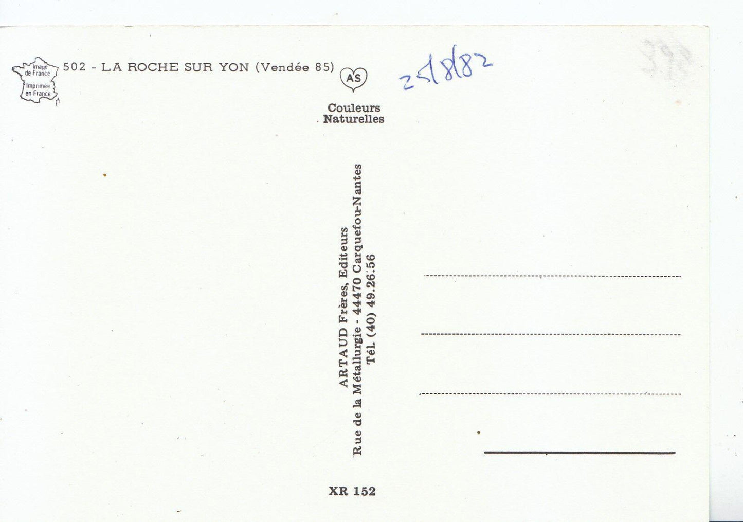 France Postcard - La Roche Sur Yon, [Vendee 85] SM390