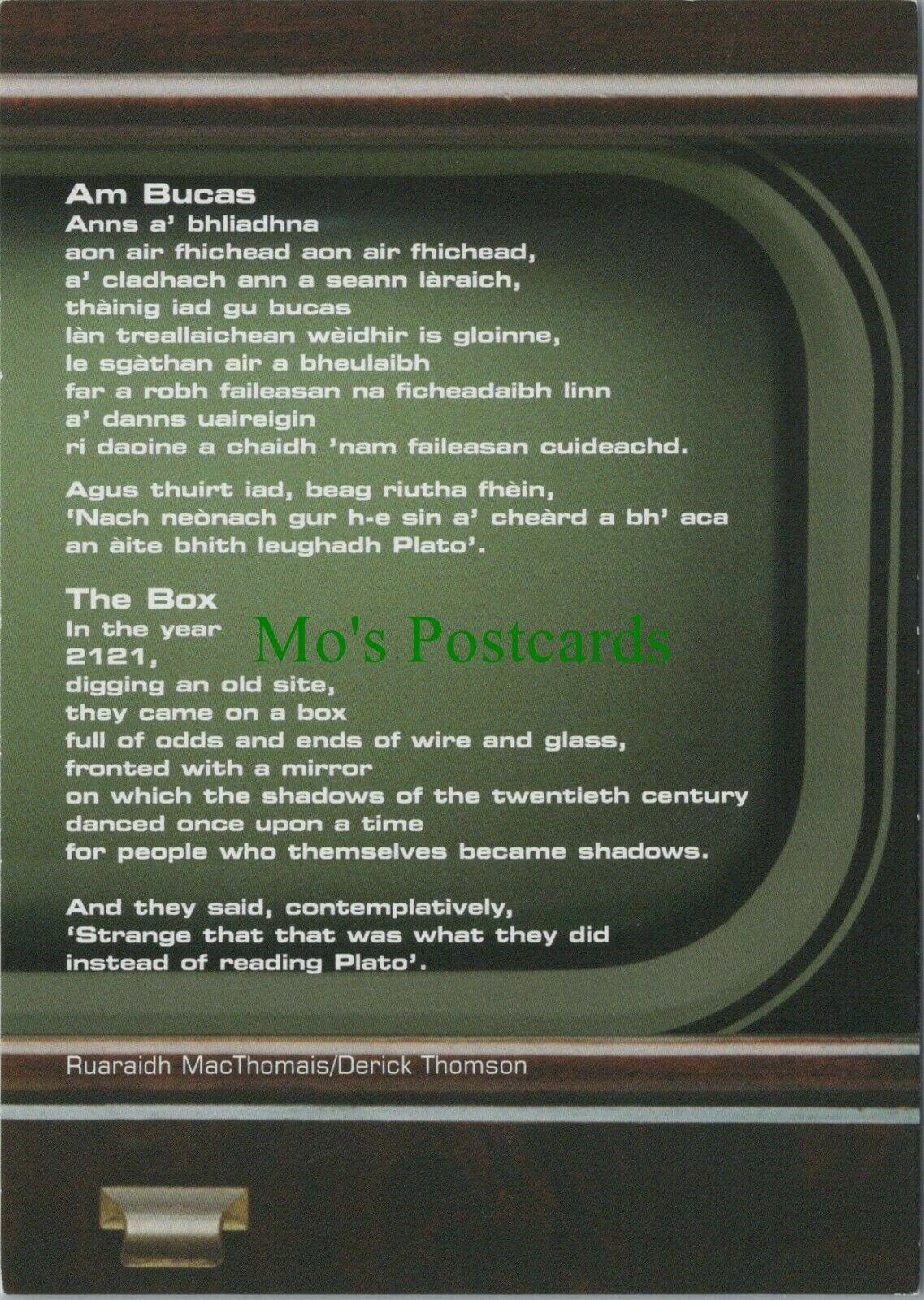 Advertising Postcard - National Poetry Day in Scotland, The Future RR11150
