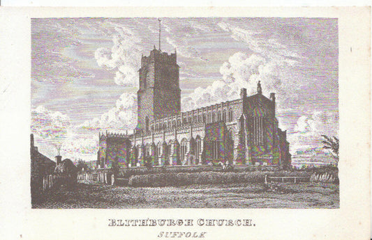 Suffolk Postcard - Blithburgh Church  3395A