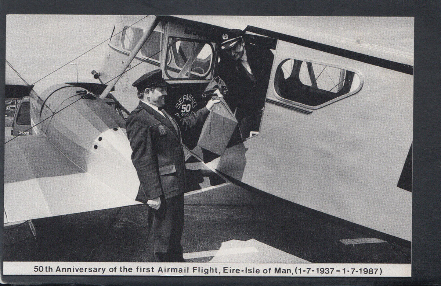 Isle of Man Postcard - 50th Anniversary of The First Airmail Flight  RS18634