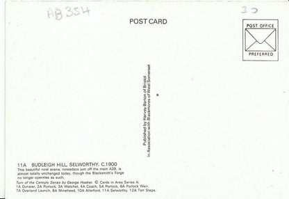 Somerset Postcard - Budleigh Hill, Selworthy c1900   AB354
