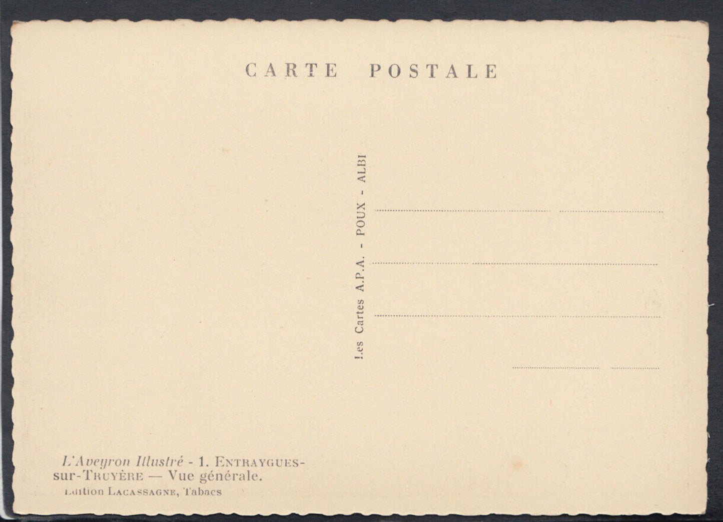 France Postcard - Entraygues-Sur-Truyere - Vue Generale   RR5785