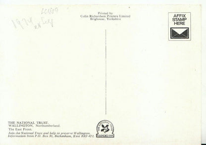Northumberland Postcard - The East Front, Wallington  20893A