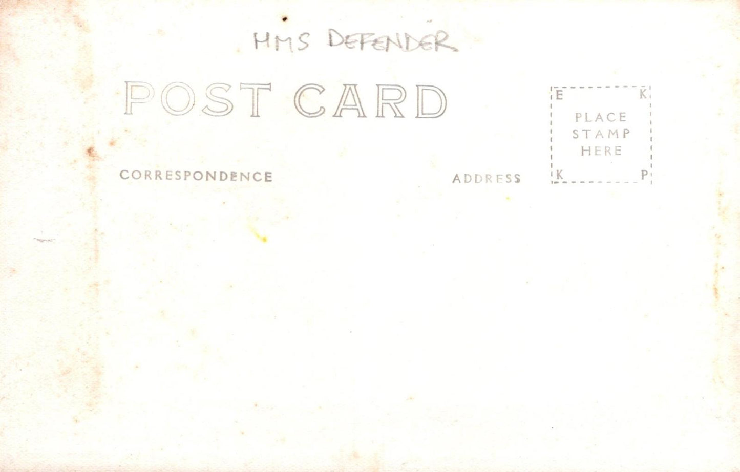 Naval History Postcard - British Royal Navy, H.M.S.Defender, Destroyer  XT100