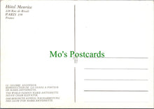 Load image into Gallery viewer, France Postcard - Paris - Hotel Meurice, 228 Rue De Rivoli RRR1319
