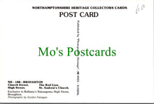 Load image into Gallery viewer, Northamptonshire Postcard-Broughton Church Street, High Street, Red Lion RR19859
