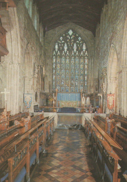 Shropshire Postcard - Interior of S.Mary's Church, Shrewsbury RR8857