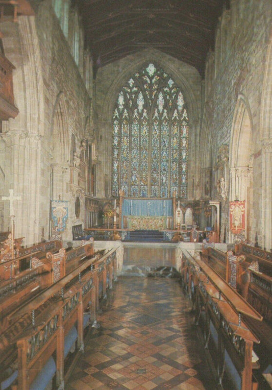 Shropshire Postcard - Interior of S.Mary's Church, Shrewsbury RR8857
