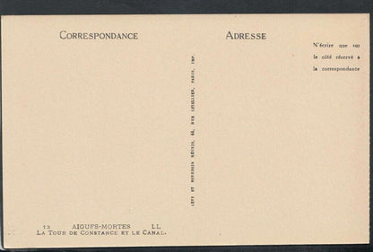 France Postcard - Aigues-Mortes - La Tour De Constance Et Le Canal   RS16333