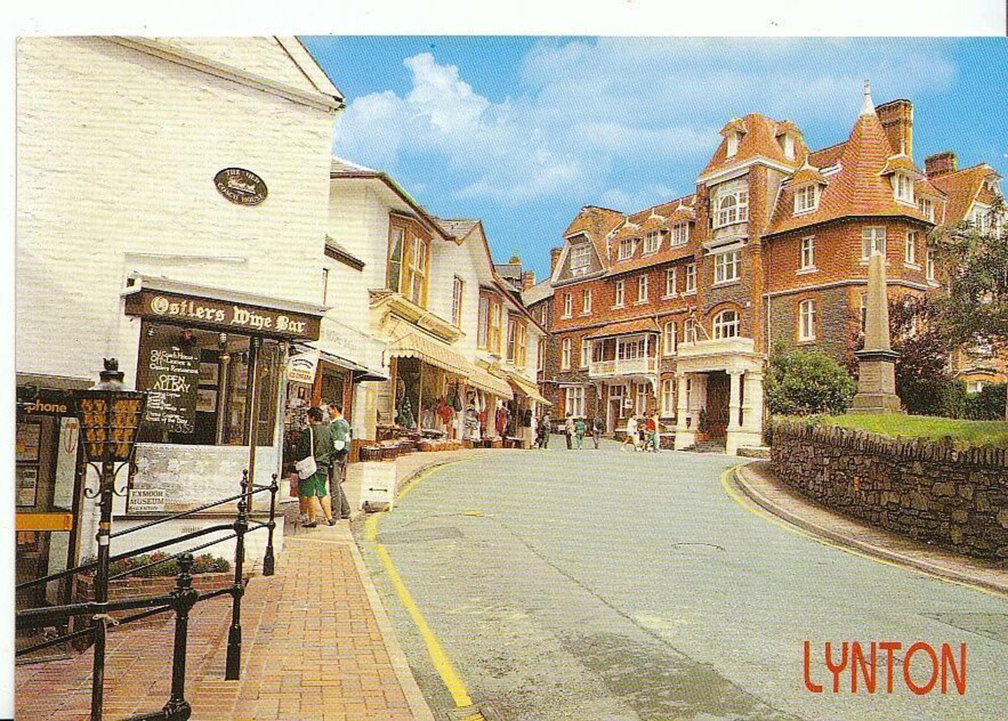 Devon Postcard - Lynton, Showing Ostlers Wine Bar  AB867