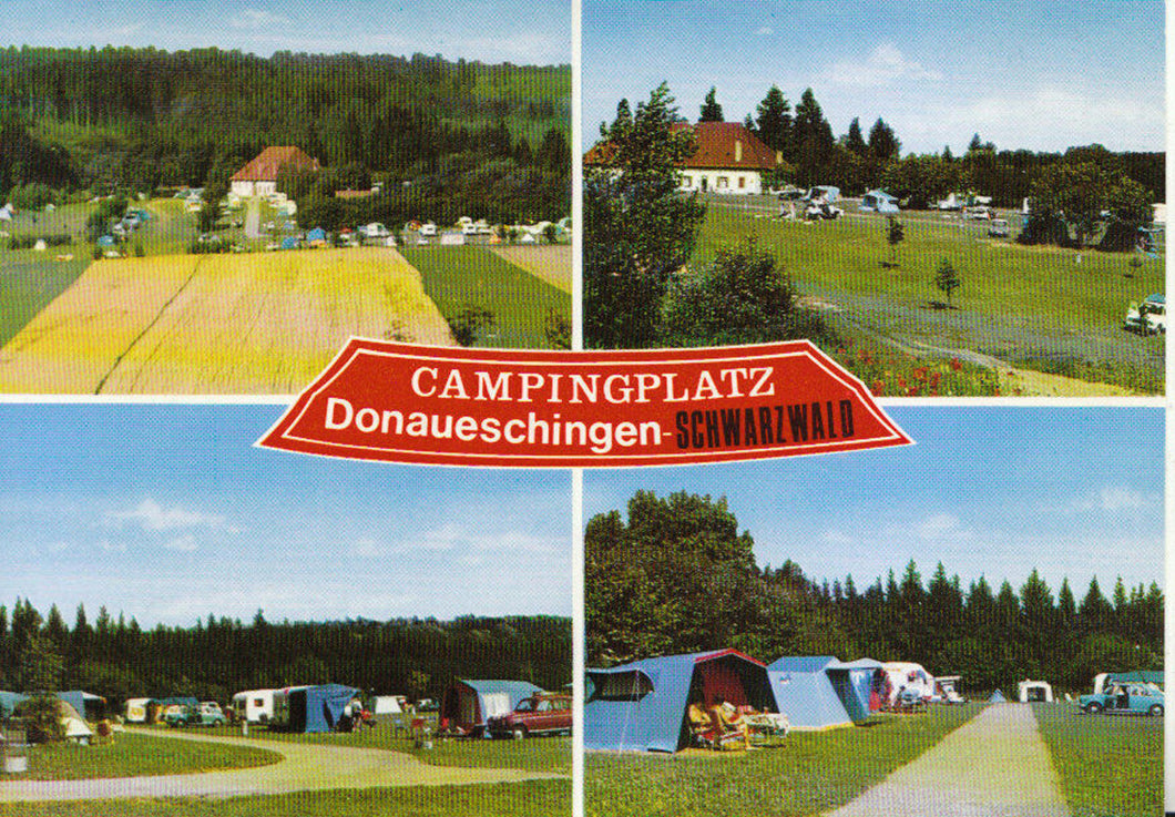 Germany Postcard - Campingplatz - Donaueschingen - Schwarzwald TZ5372