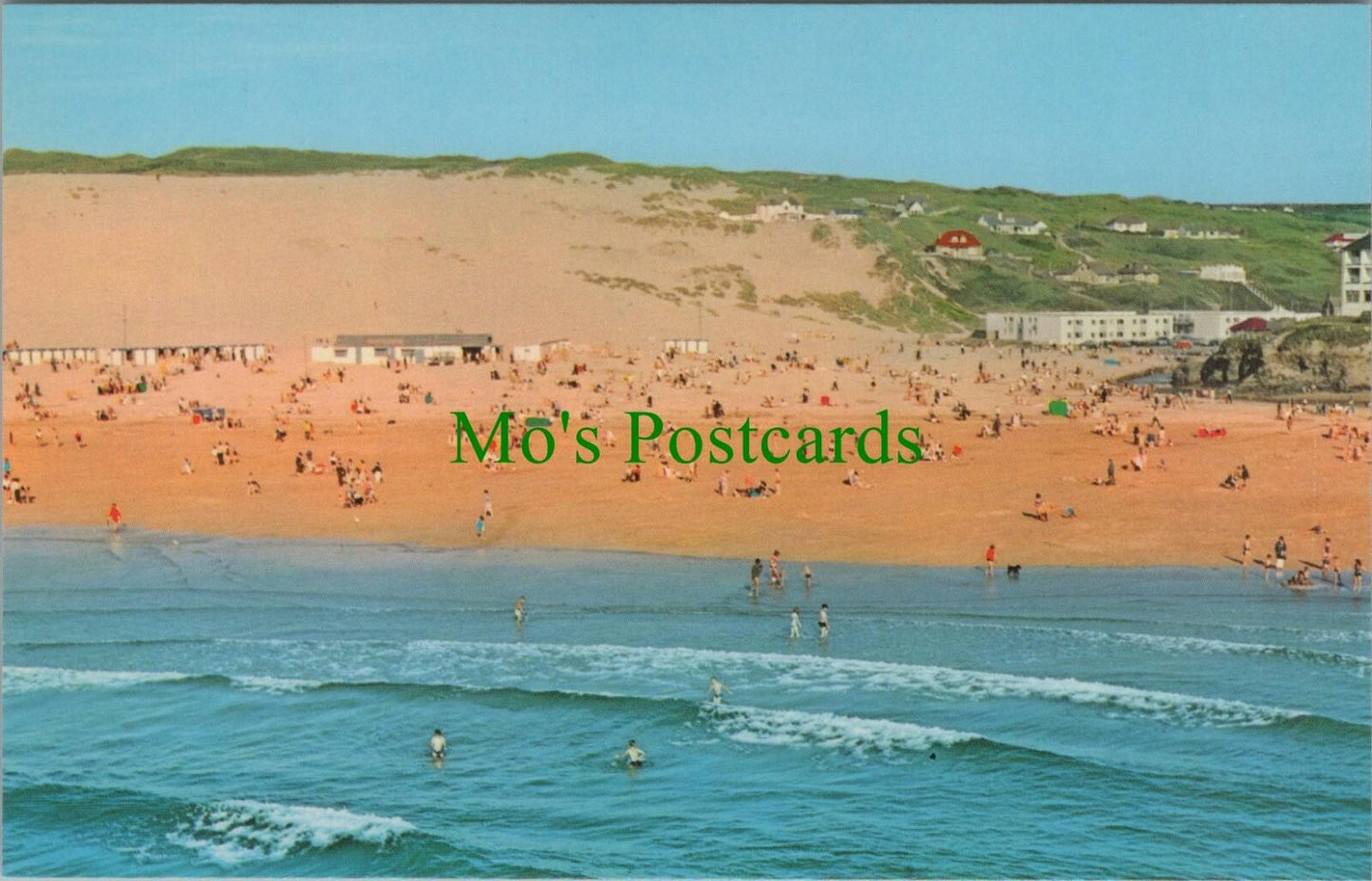 Cornwall Postcard - Perranporth Beach   H526