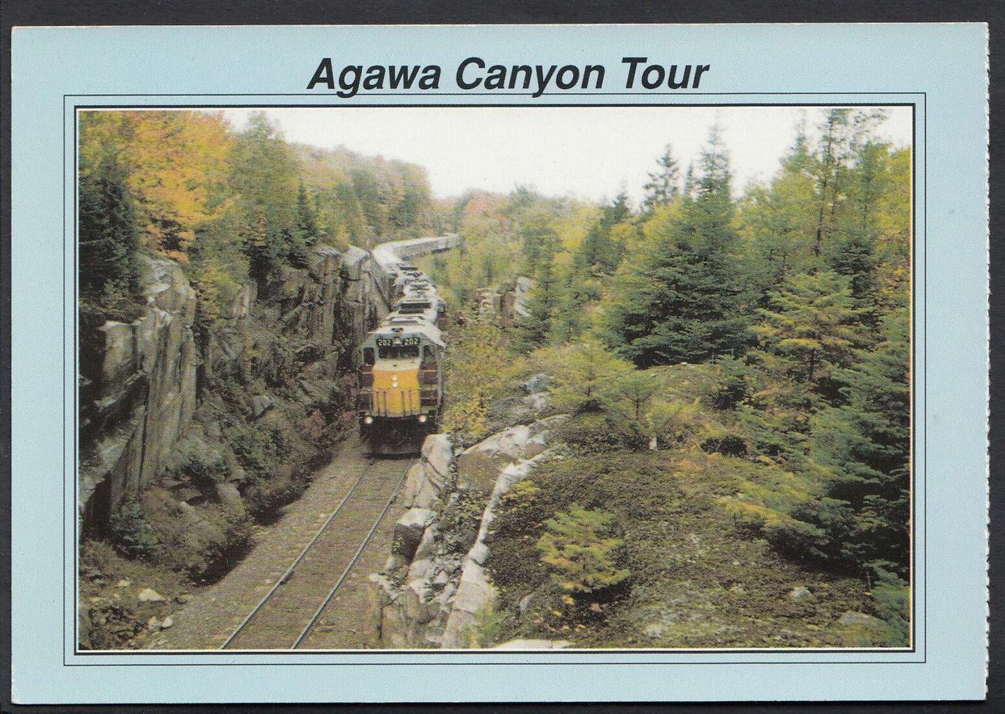 Canadian Railway Postcard - The Agawa Canyon Train Tour, Algoma Country  WC453