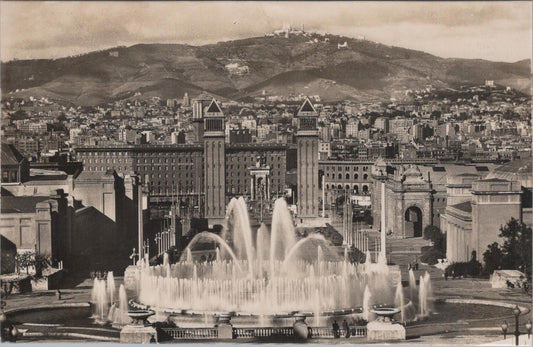Spain Postcard - Barcelona, Montjuich Park, Great Fountain RRR1500
