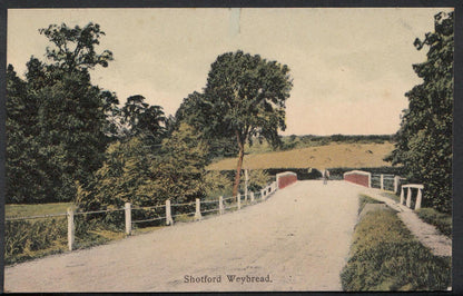 Norfolk Postcard: Shotford Bridge Weybread Harleston 1920s Litho A5441