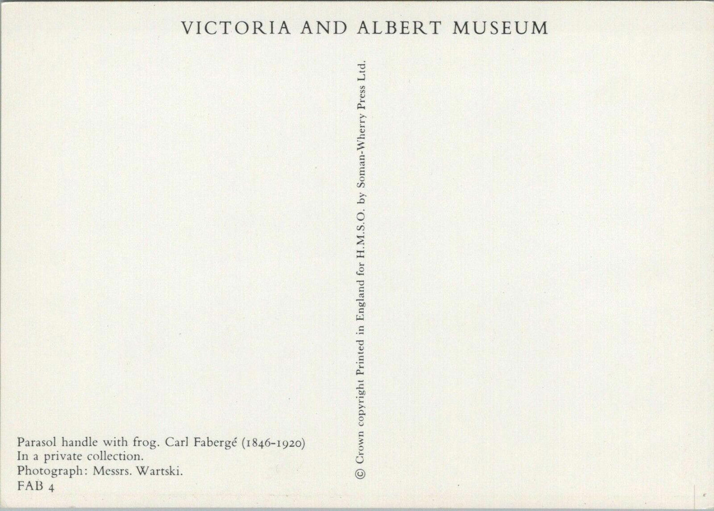 V & A Museum Postcard - Brooch Pendant, Daughter of Pharaoh  RRR1272