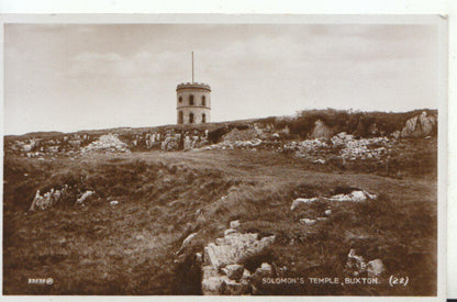 Derbyshire Postcard - Solomon's Temple - Buxton - Real Photograph - Ref TZ100